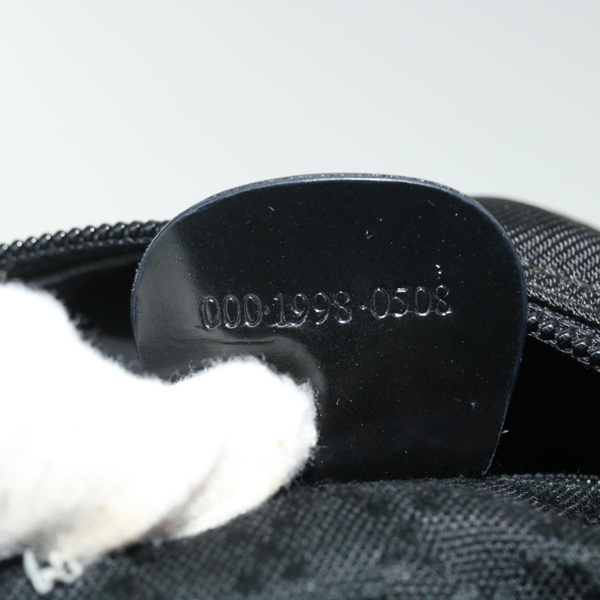 GUCCI Bamboo Hand Bag Nylon Black ep1568