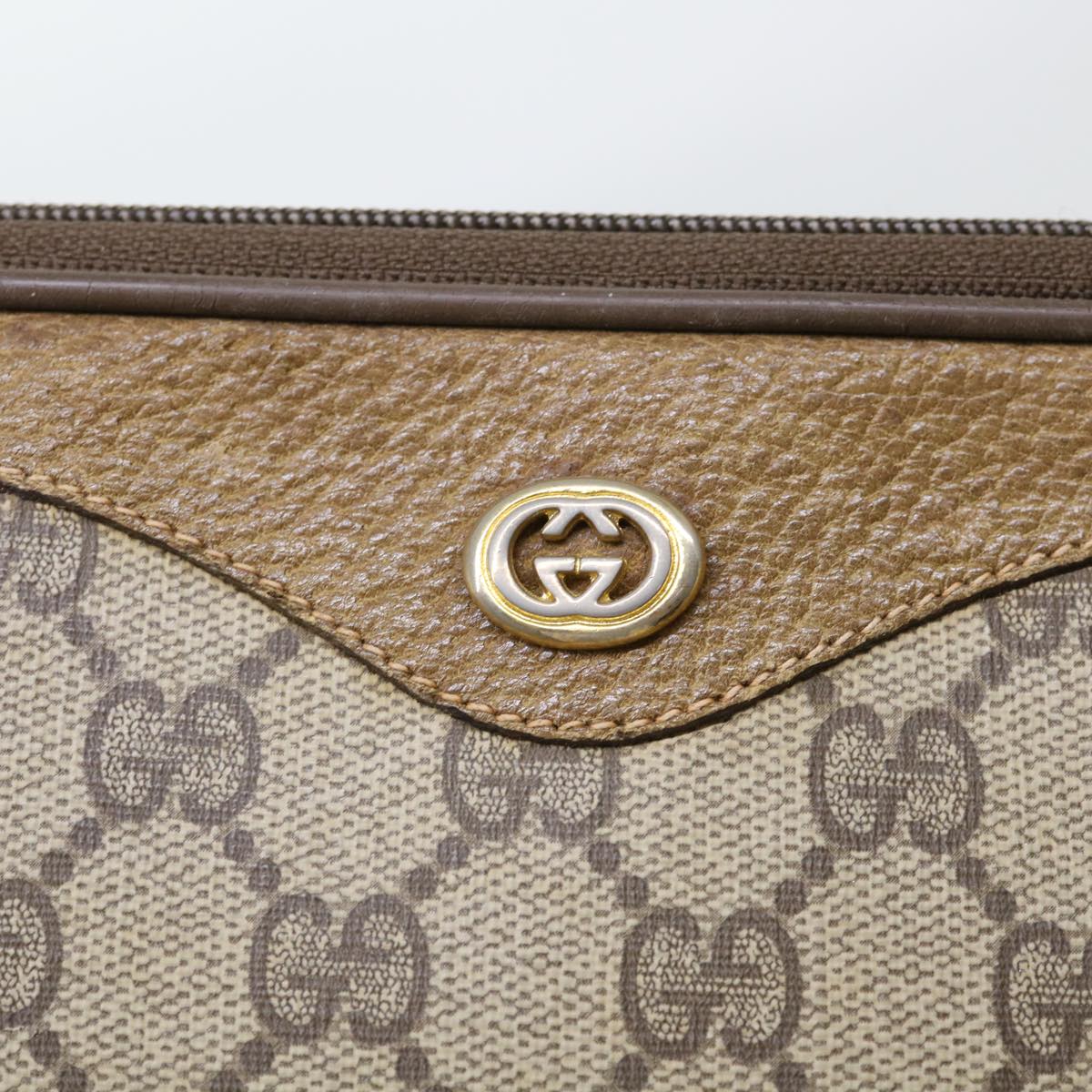 GUCCI GG Canvas Shoulder Bag PVC Leather Beige 97 02 068 ep1569