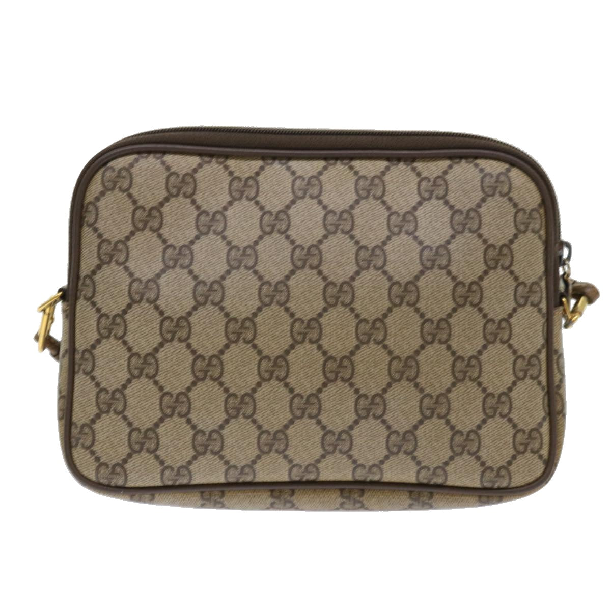 GUCCI GG Canvas Shoulder Bag PVC Leather Beige 97 02 068 ep1569
