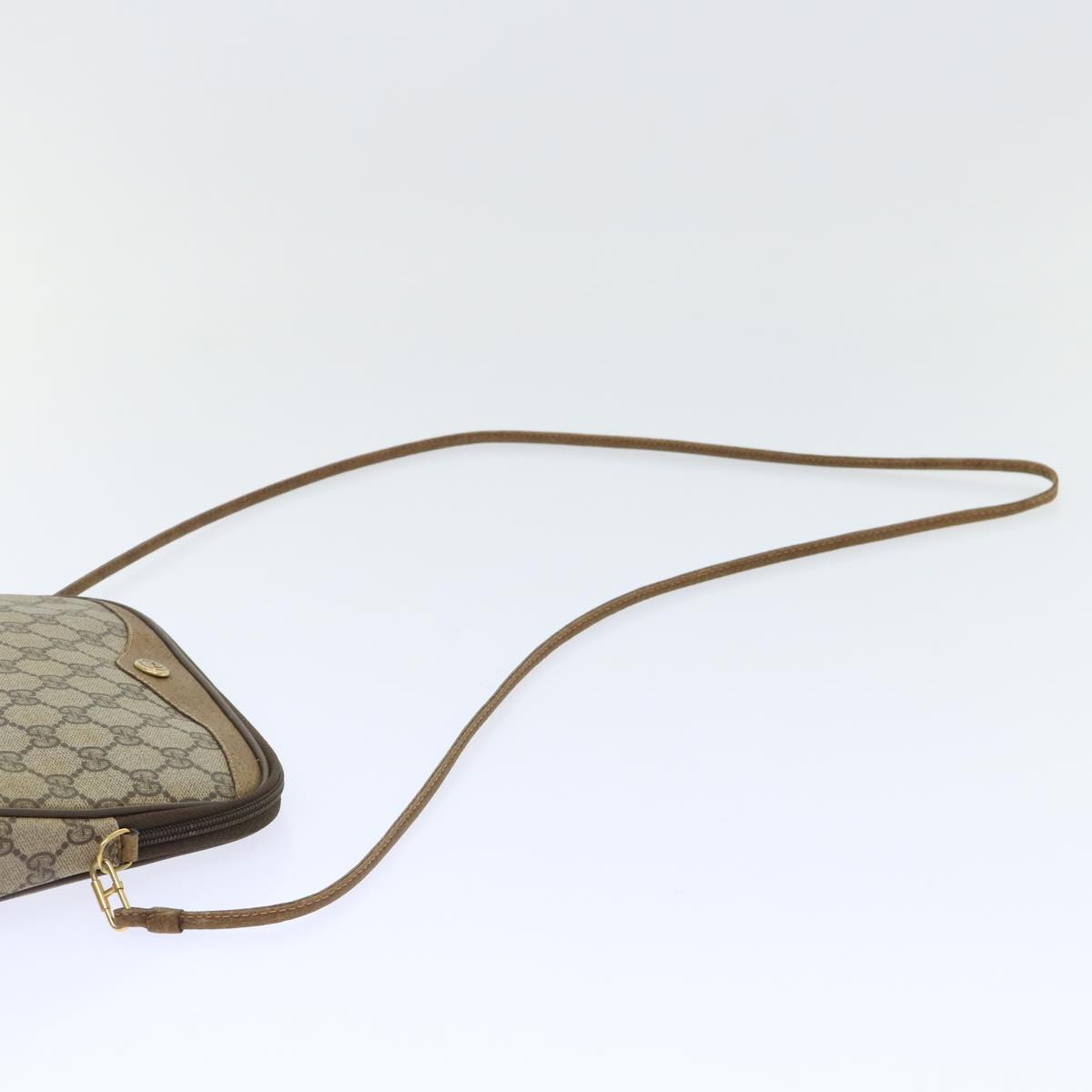 GUCCI GG Canvas Shoulder Bag PVC Leather Beige 97 02 068 ep1569