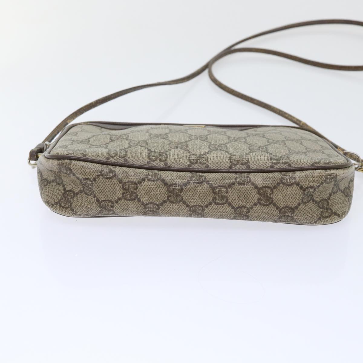 GUCCI GG Canvas Shoulder Bag PVC Leather Beige 97 02 068 ep1573