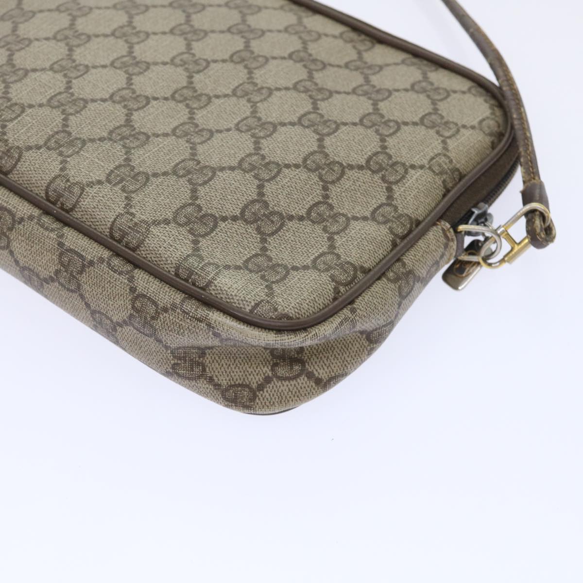 GUCCI GG Canvas Shoulder Bag PVC Leather Beige 97 02 068 ep1573