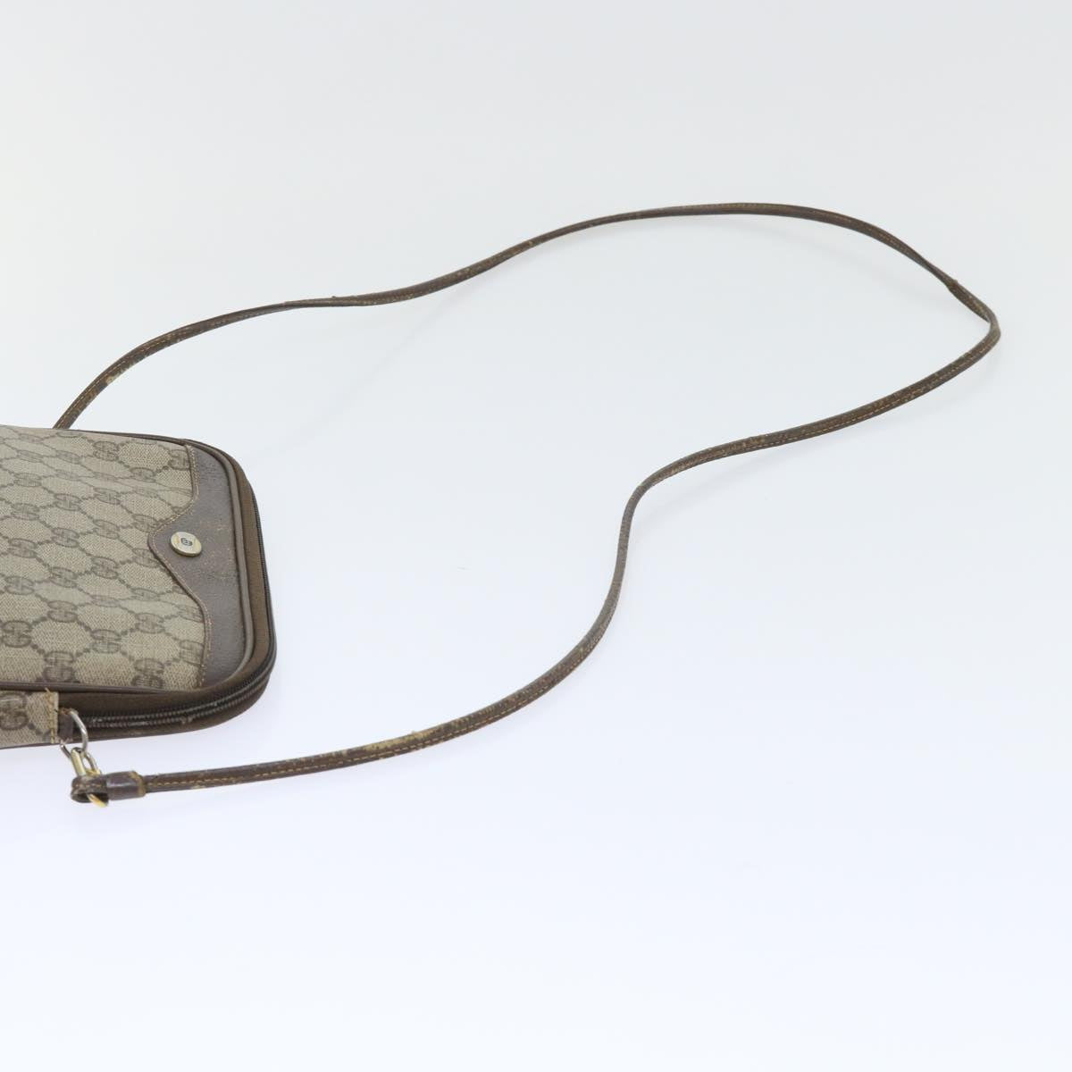 GUCCI GG Canvas Shoulder Bag PVC Leather Beige 97 02 068 ep1573