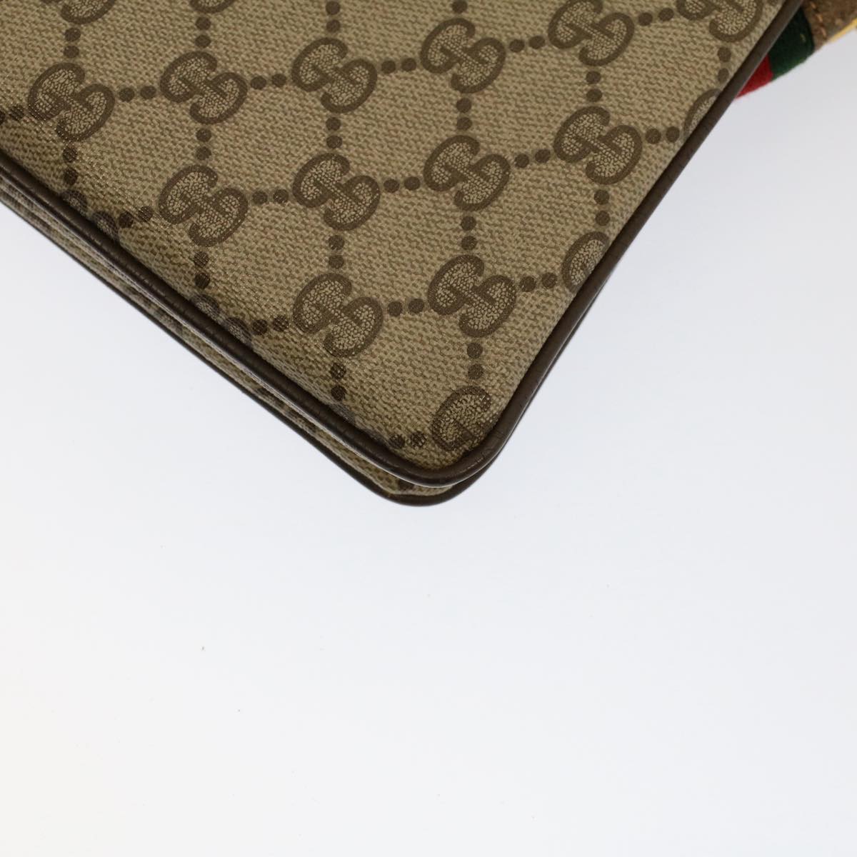 GUCCI GG Canvas Web Sherry Line Shoulder Bag Beige Red Green ep1575