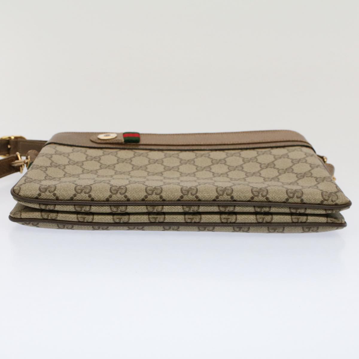 GUCCI GG Canvas Web Sherry Line Shoulder Bag Beige Red Green ep1575