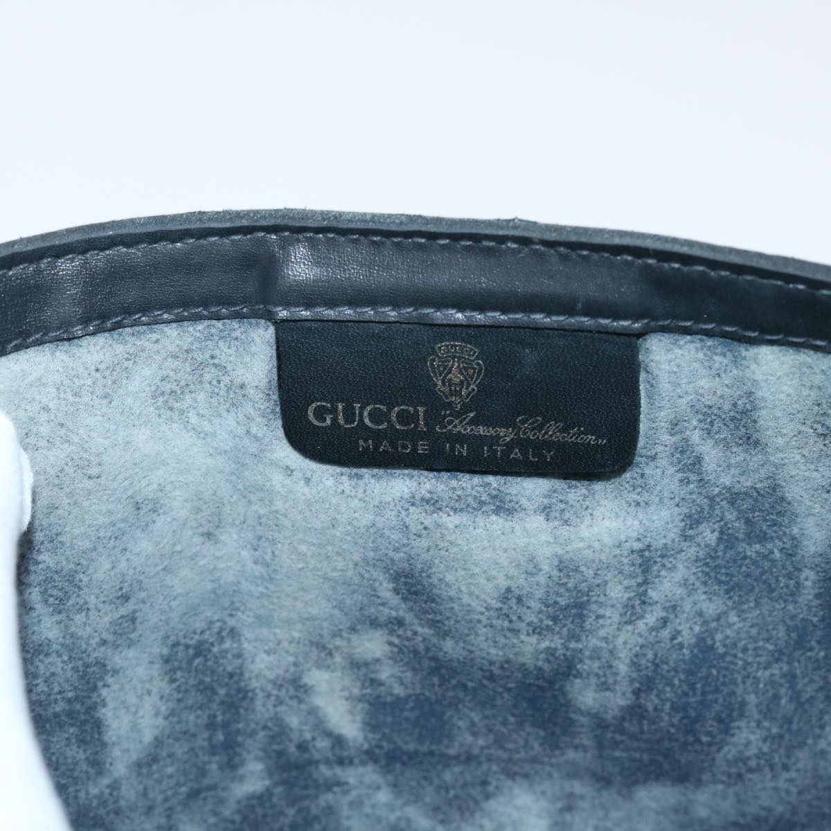 GUCCI GG Canvas Sherry Line Clutch Bag Gray Red Navy 07 014 3087 ep1579