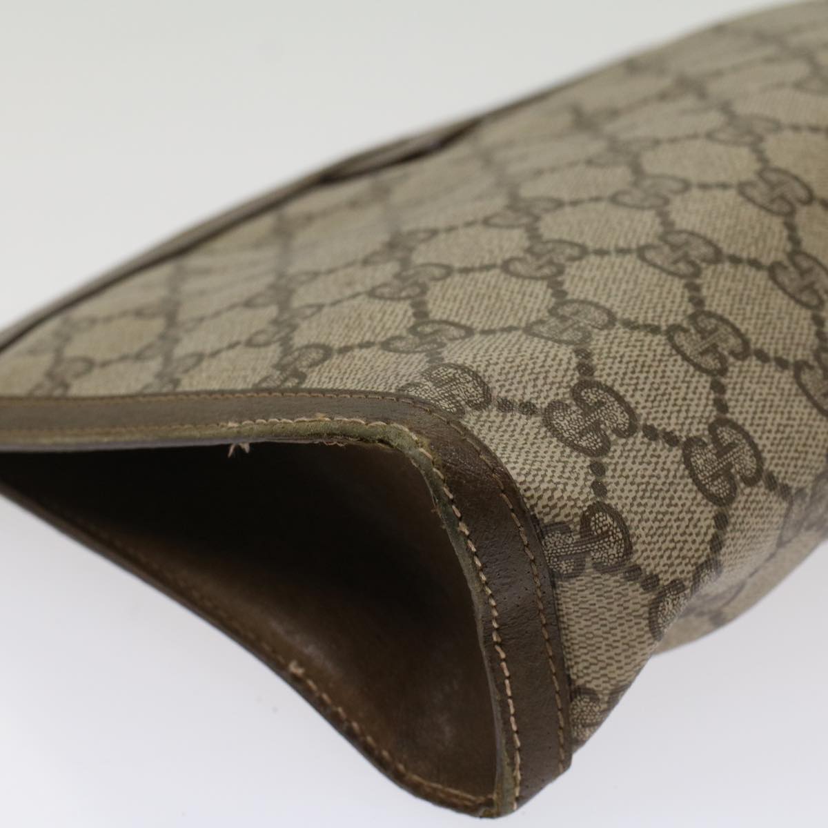 GUCCI GG Canvas Web Sherry Line Clutch Bag Beige Red Green 89 01 033 ep1581