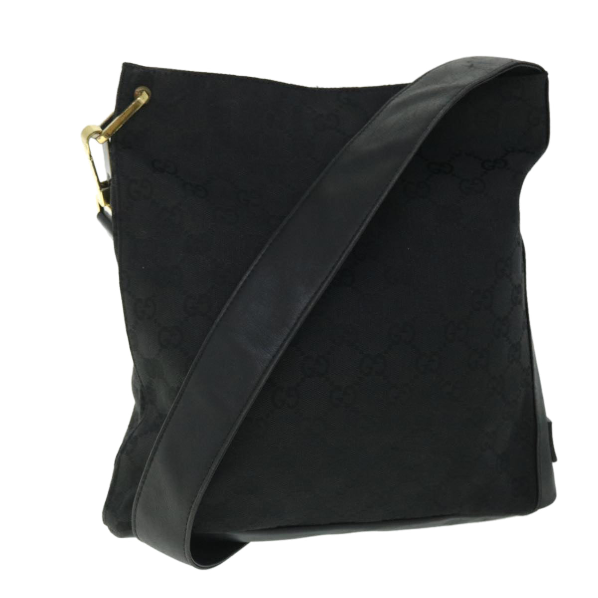 GUCCI GG Canvas Shoulder Bag Black 91761 ep1584