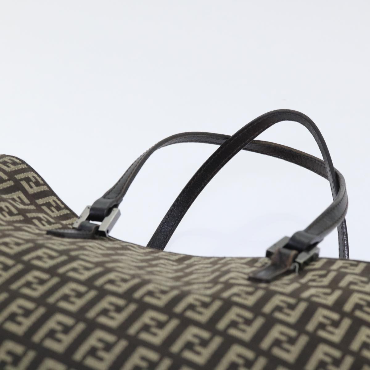 FENDI Zucchino Canvas Tote Bag Brown ep1590