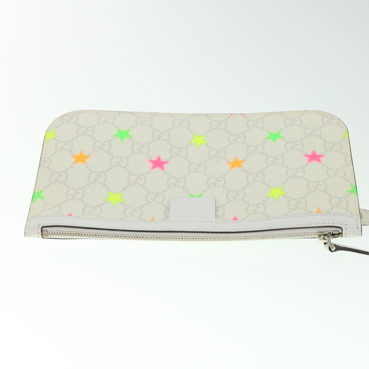 GUCCI GG Canvas Star Tote Bag PVC Leather White 309499 ep1600