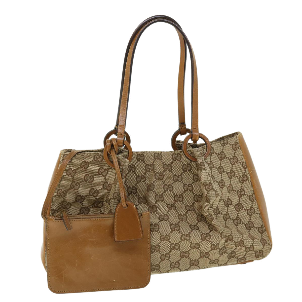 GUCCI GG Canvas Shoulder Bag Beige 94898 ep1608