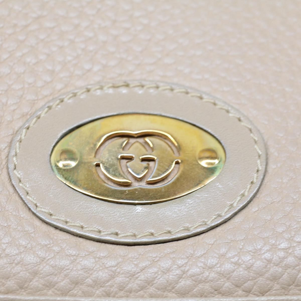GUCCI Shoulder Bag Leather Beige ep1610