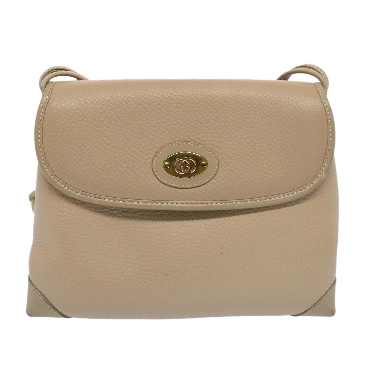 GUCCI Shoulder Bag Leather Beige ep1610