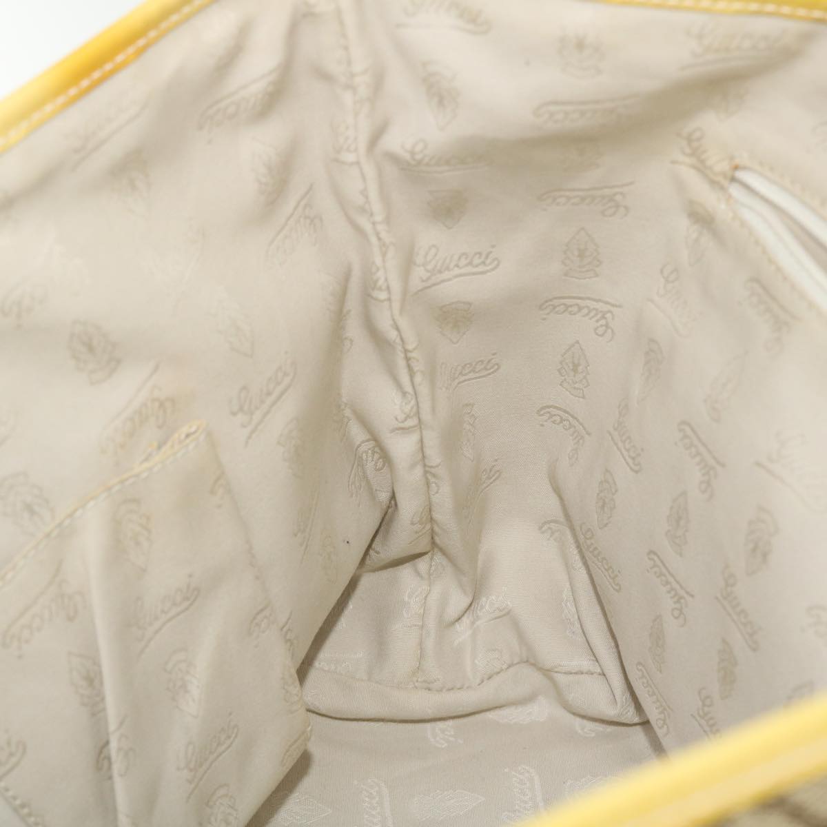 GUCCI GG Canvas Sherry Line Tote Bag Beige Gray white 211971 ep1611