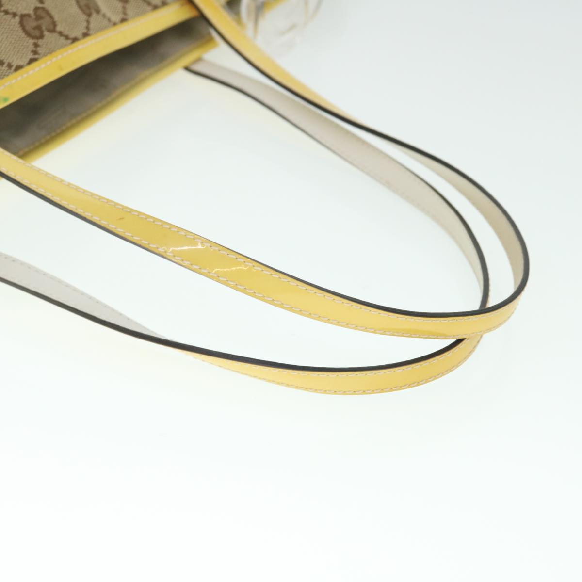GUCCI GG Canvas Sherry Line Tote Bag Beige Gray white 211971 ep1611