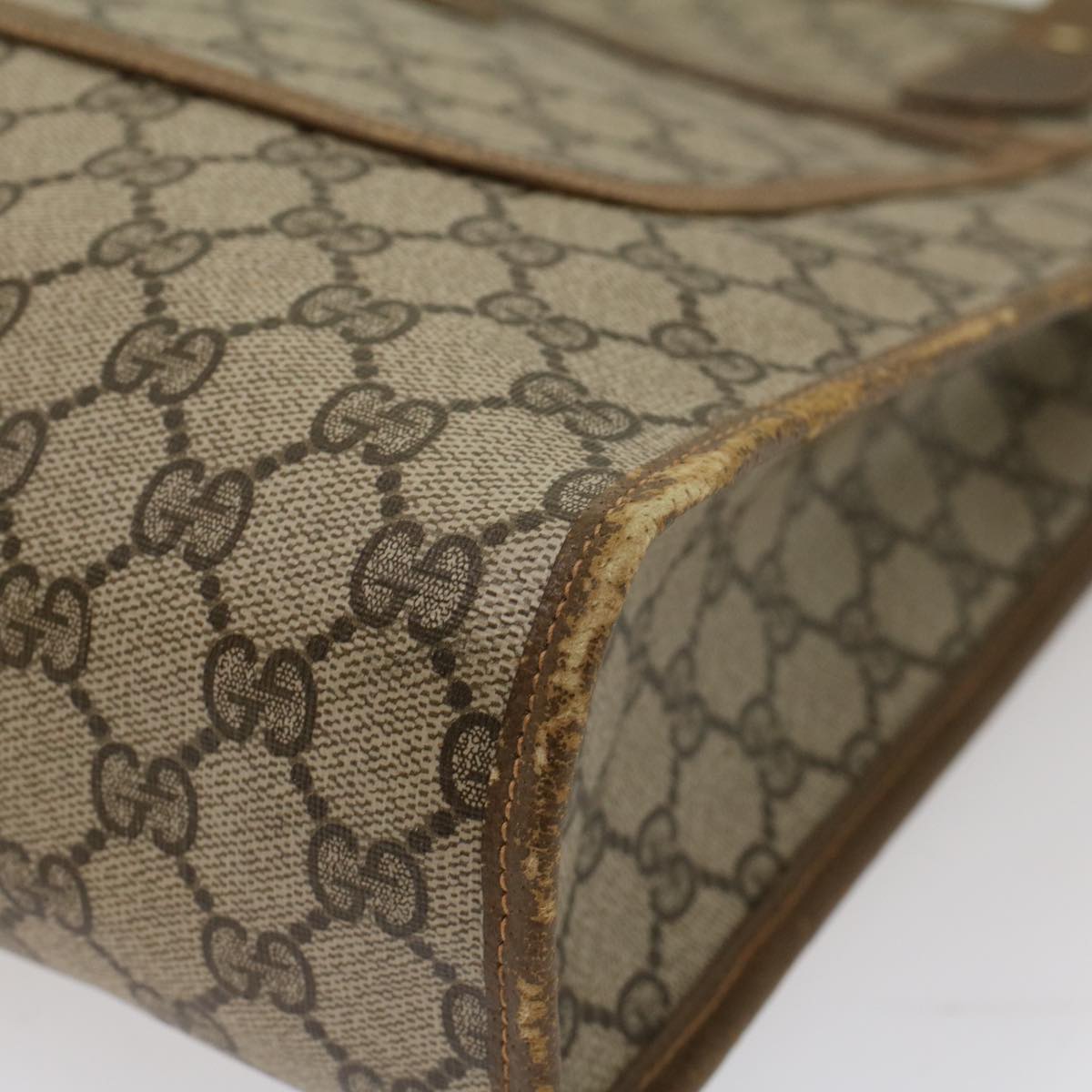 GUCCI GG Canvas Web Sherry Line Tote Bag Beige Red Green 89 02 092 ep1616