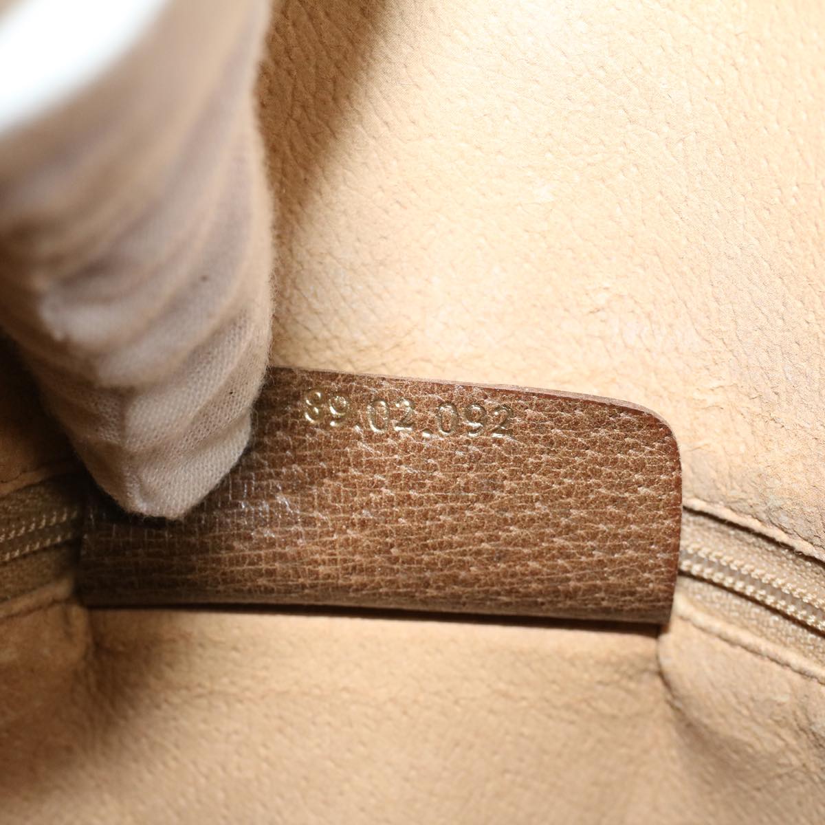 GUCCI GG Canvas Web Sherry Line Tote Bag Beige Red Green 89 02 092 ep1616
