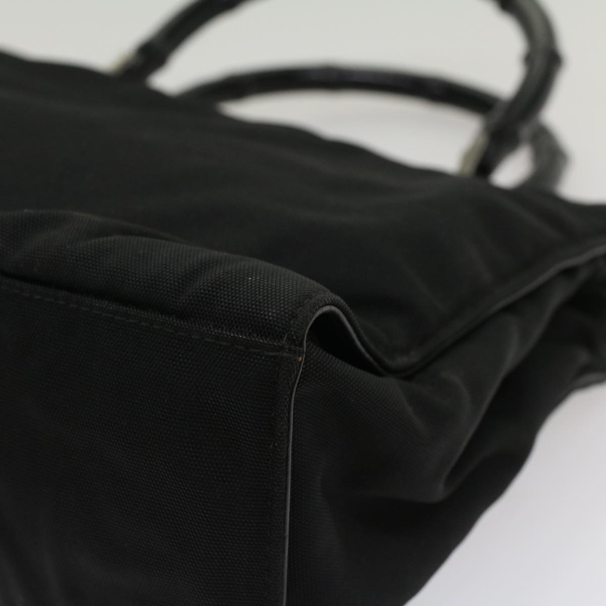 GUCCI Bamboo Hand Bag Canvas Black 002 1016 ep1617
