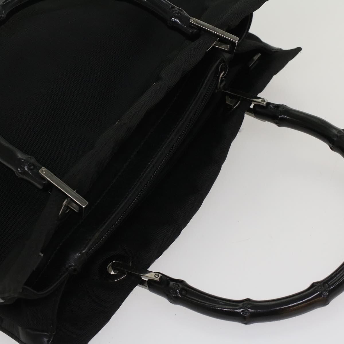 GUCCI Bamboo Hand Bag Canvas Black 002 1016 ep1617