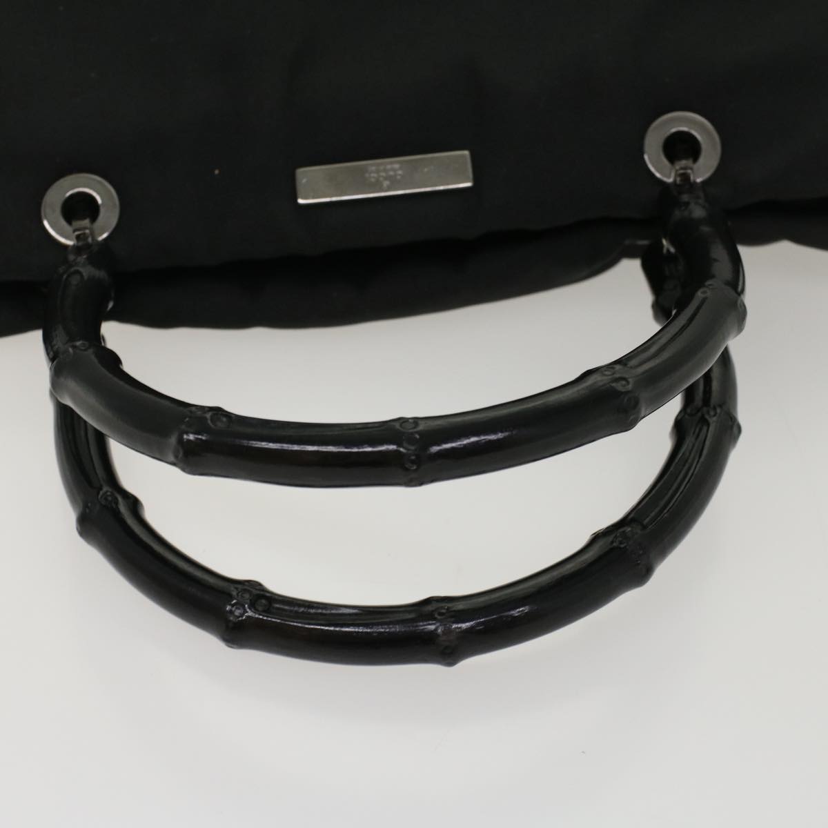 GUCCI Bamboo Hand Bag Canvas Black 002 1016 ep1617