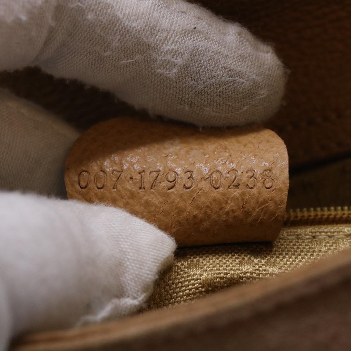 GUCCI Bamboo Hand Bag Suede 2way Brown 007 1793 0238 ep1620