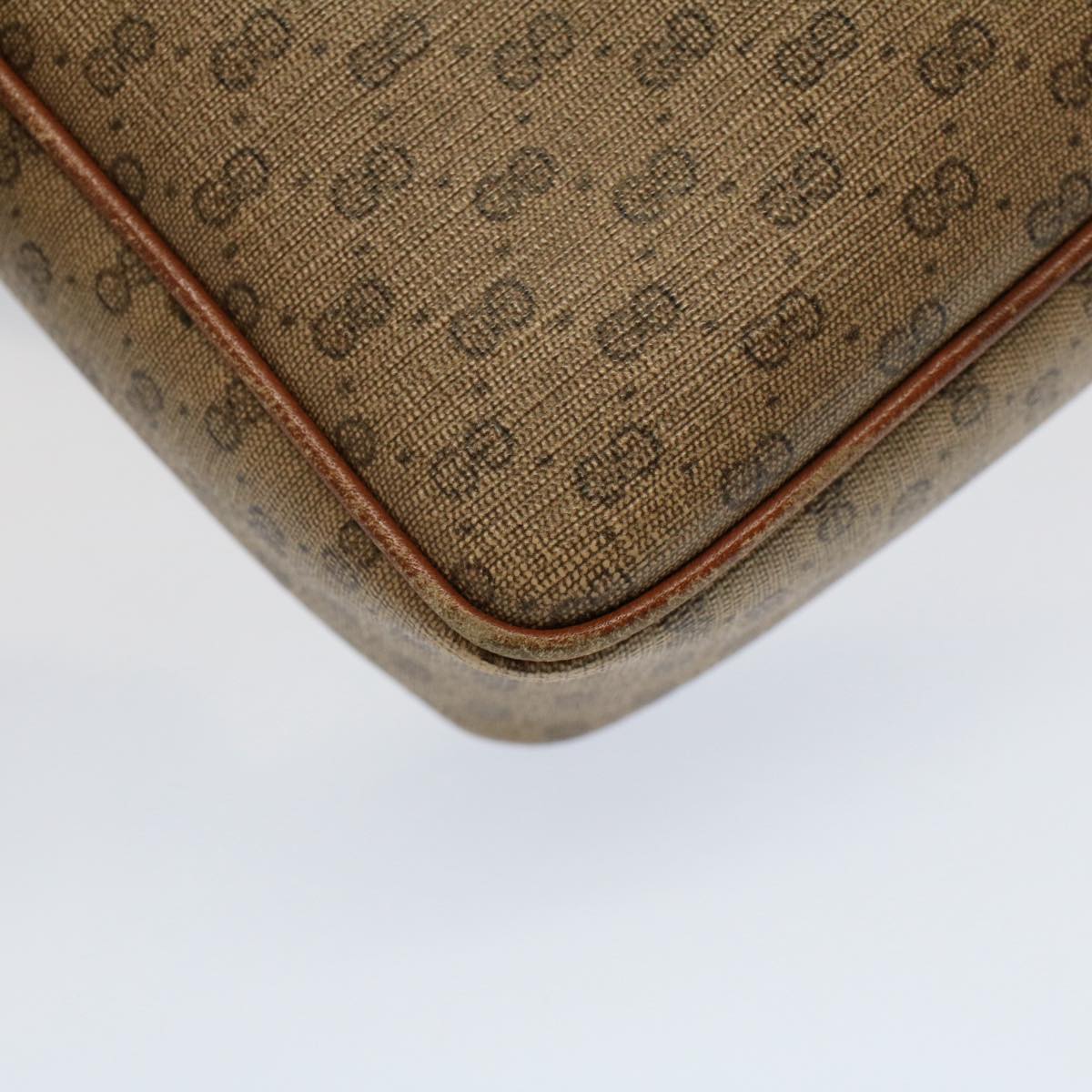 GUCCI Micro GG Canvas Web Sherry Line Shoulder Bag Beige Red 007 904 ep1647