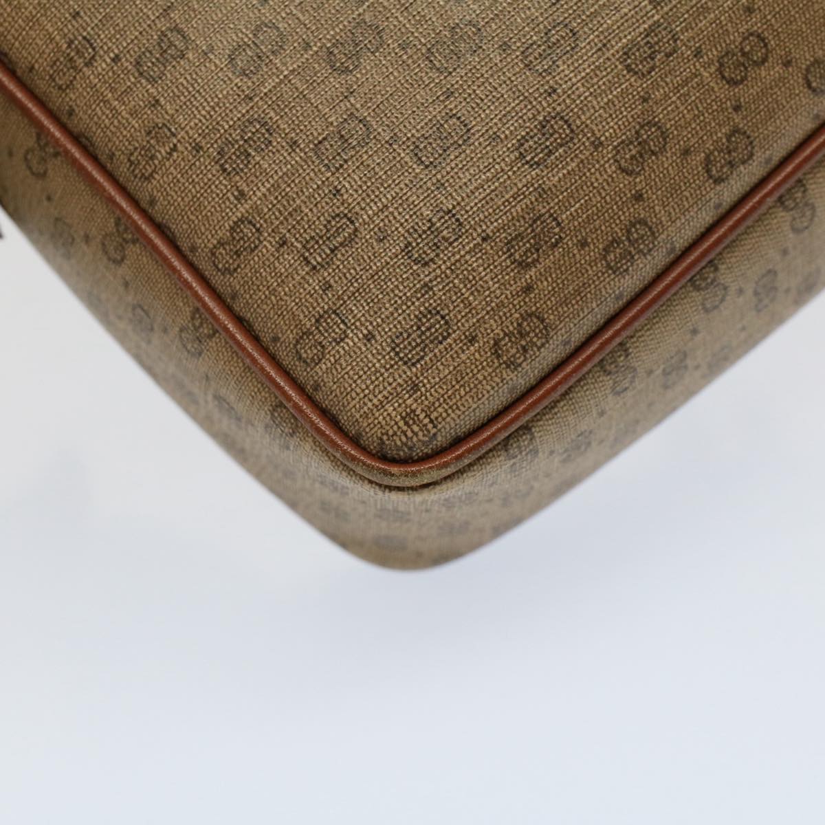 GUCCI Micro GG Canvas Web Sherry Line Shoulder Bag Beige Red 007 904 ep1647