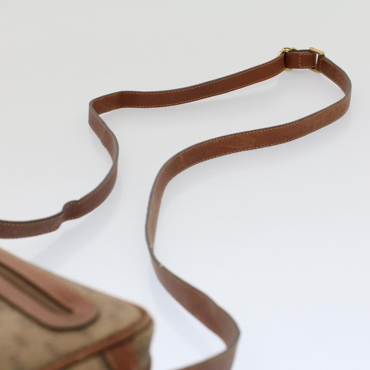 GUCCI Micro GG Canvas Web Sherry Line Shoulder Bag Beige Red 007 904 ep1647