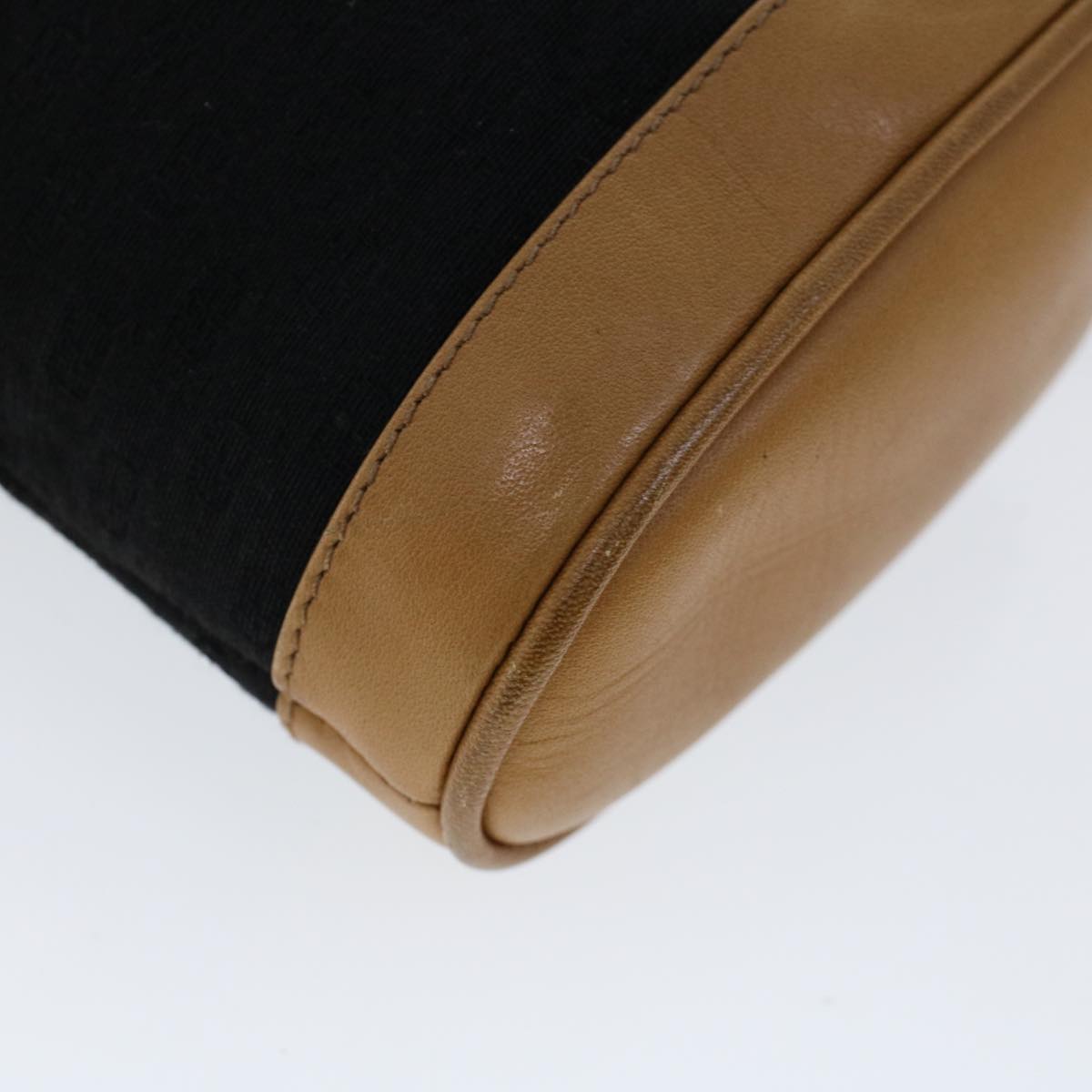 GUCCI Micro GG Canvas Shoulder Bag Black Brown 001 261 0952 ep1658