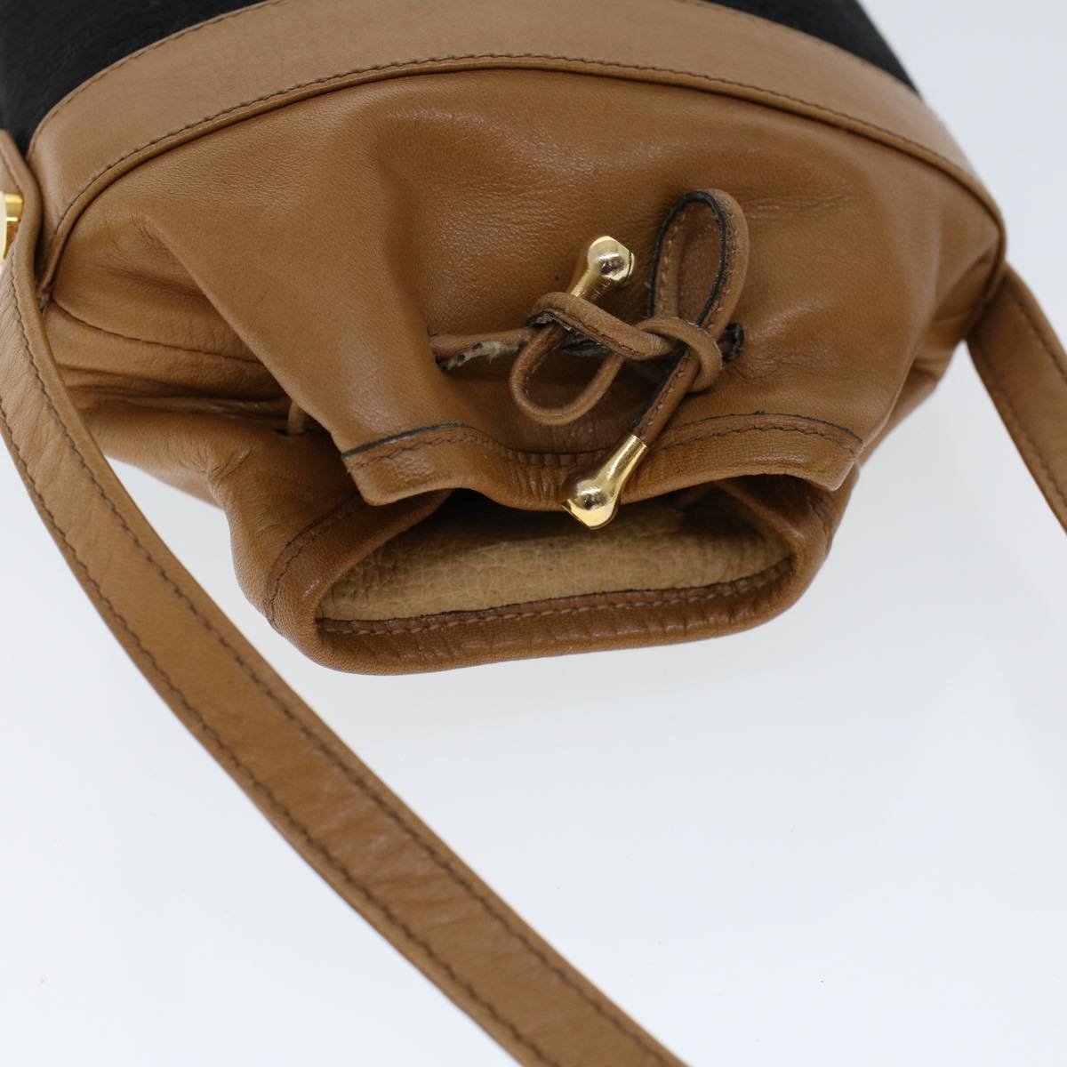 GUCCI Micro GG Canvas Shoulder Bag Black Brown 001 261 0952 ep1658