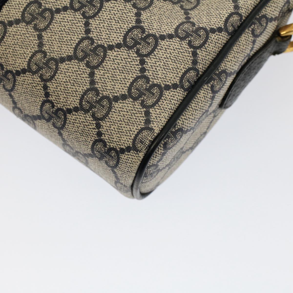 GUCCI GG Canvas Sherry Line Shoulder Bag Gray Red Navy 89 02 018 ep1660