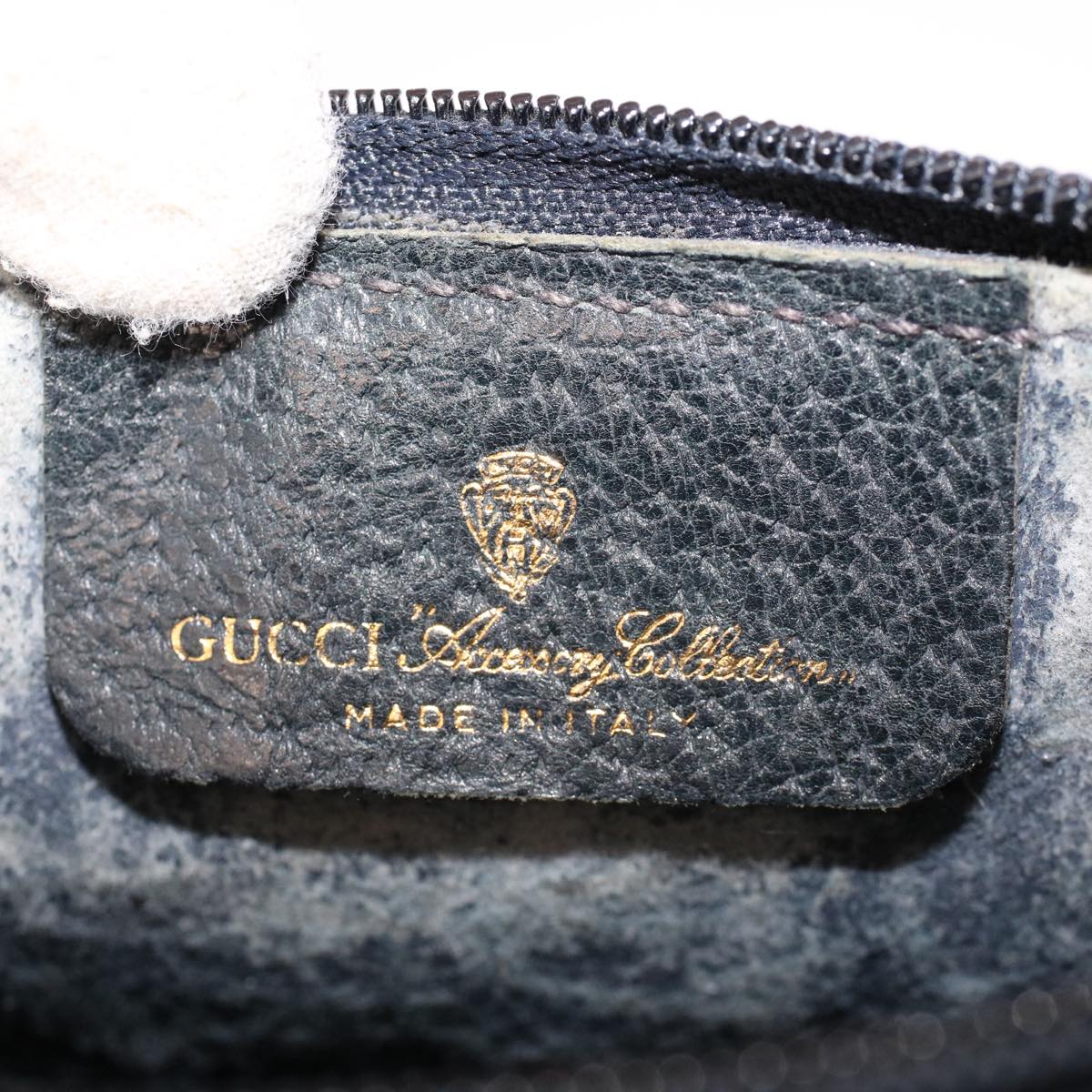 GUCCI GG Canvas Sherry Line Shoulder Bag Gray Red Navy 89 02 018 ep1660