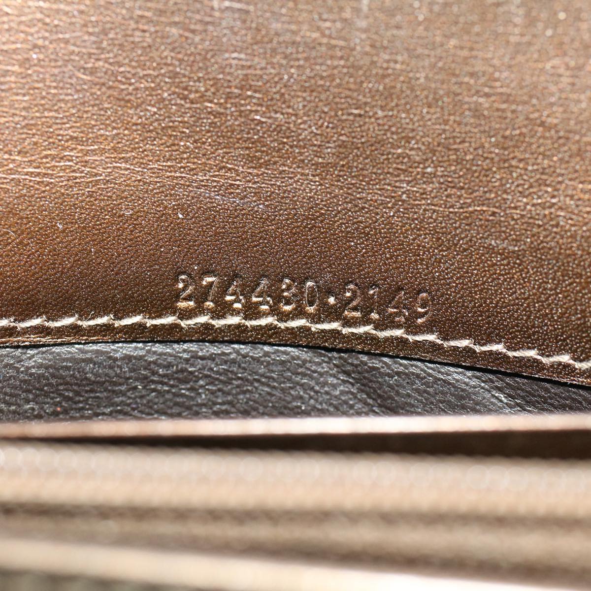 GUCCI GG Canvas Guccissima Long Wallet Brown 274430 ep1661