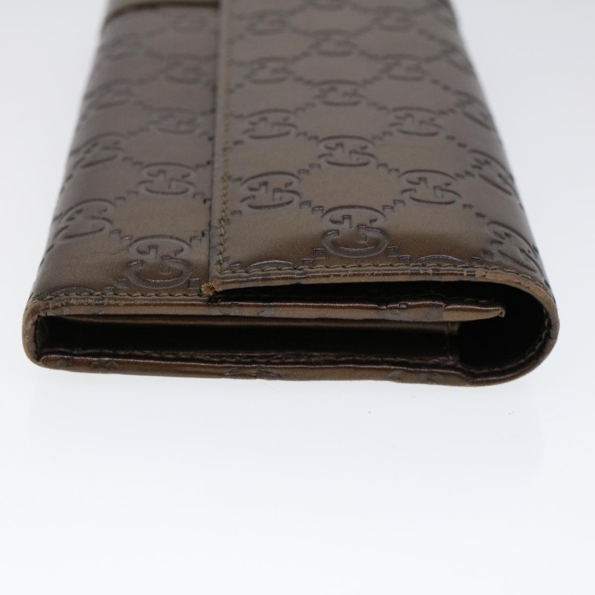 GUCCI GG Canvas Guccissima Long Wallet Brown 274430 ep1661