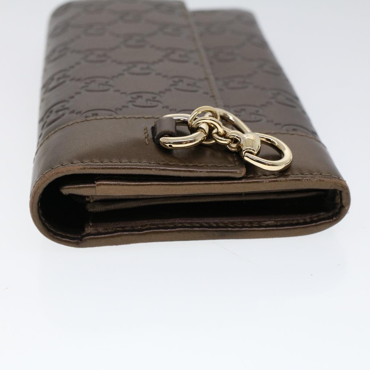 GUCCI GG Canvas Guccissima Long Wallet Brown 274430 ep1661