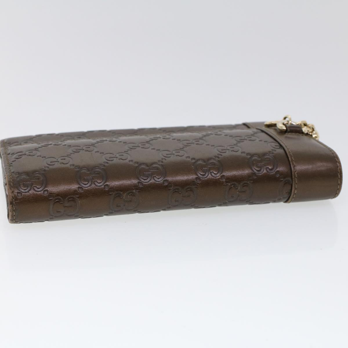 GUCCI GG Canvas Guccissima Long Wallet Brown 274430 ep1661