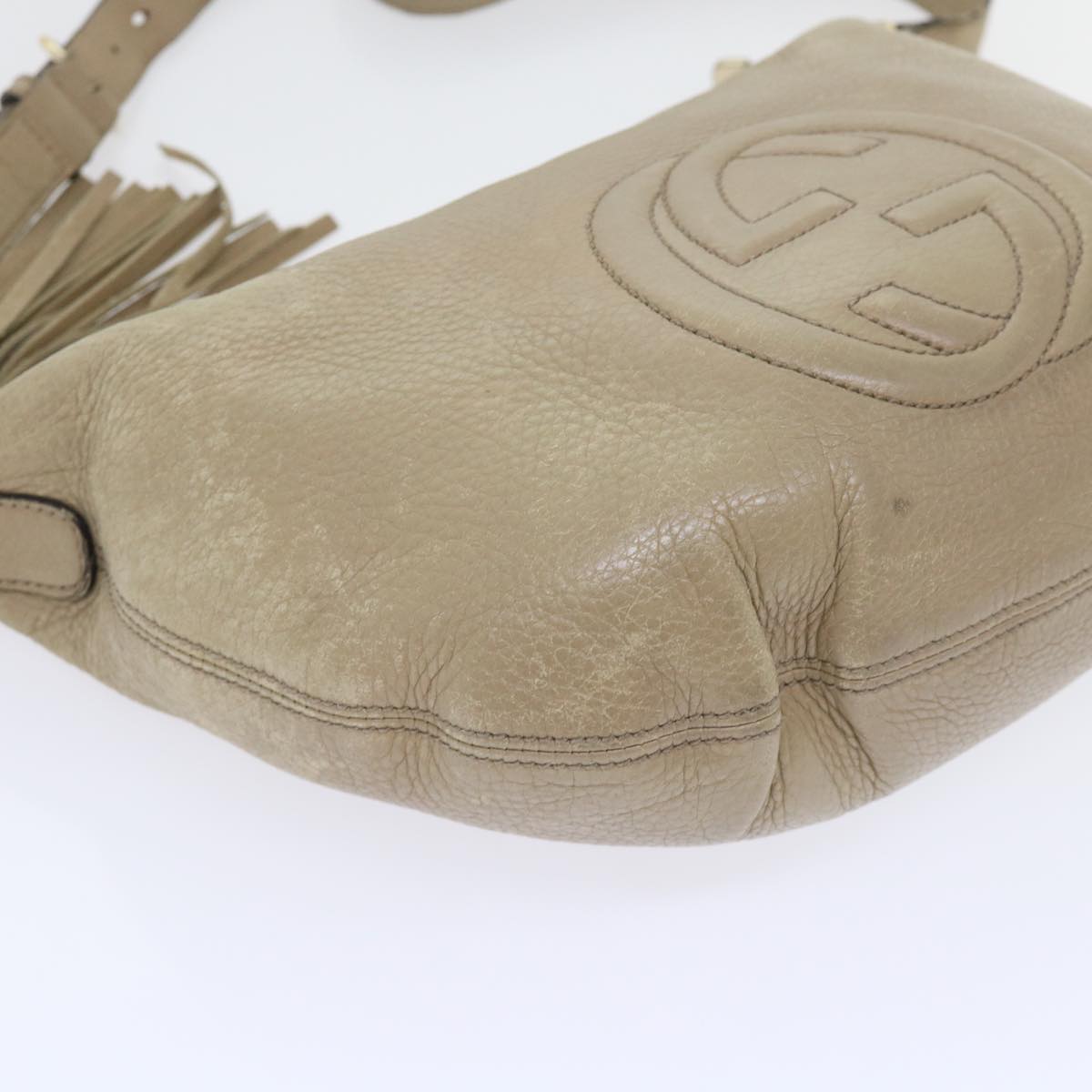 GUCCI Soho Shoulder Bag Leather Beige 308361 ep1663