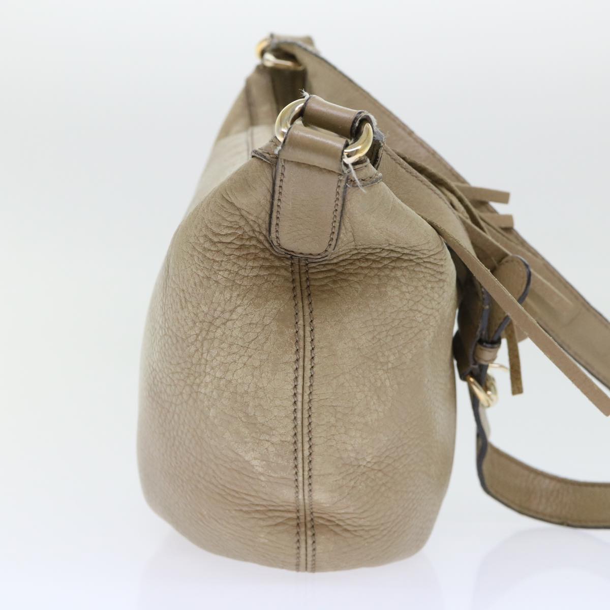 GUCCI Soho Shoulder Bag Leather Beige 308361 ep1663