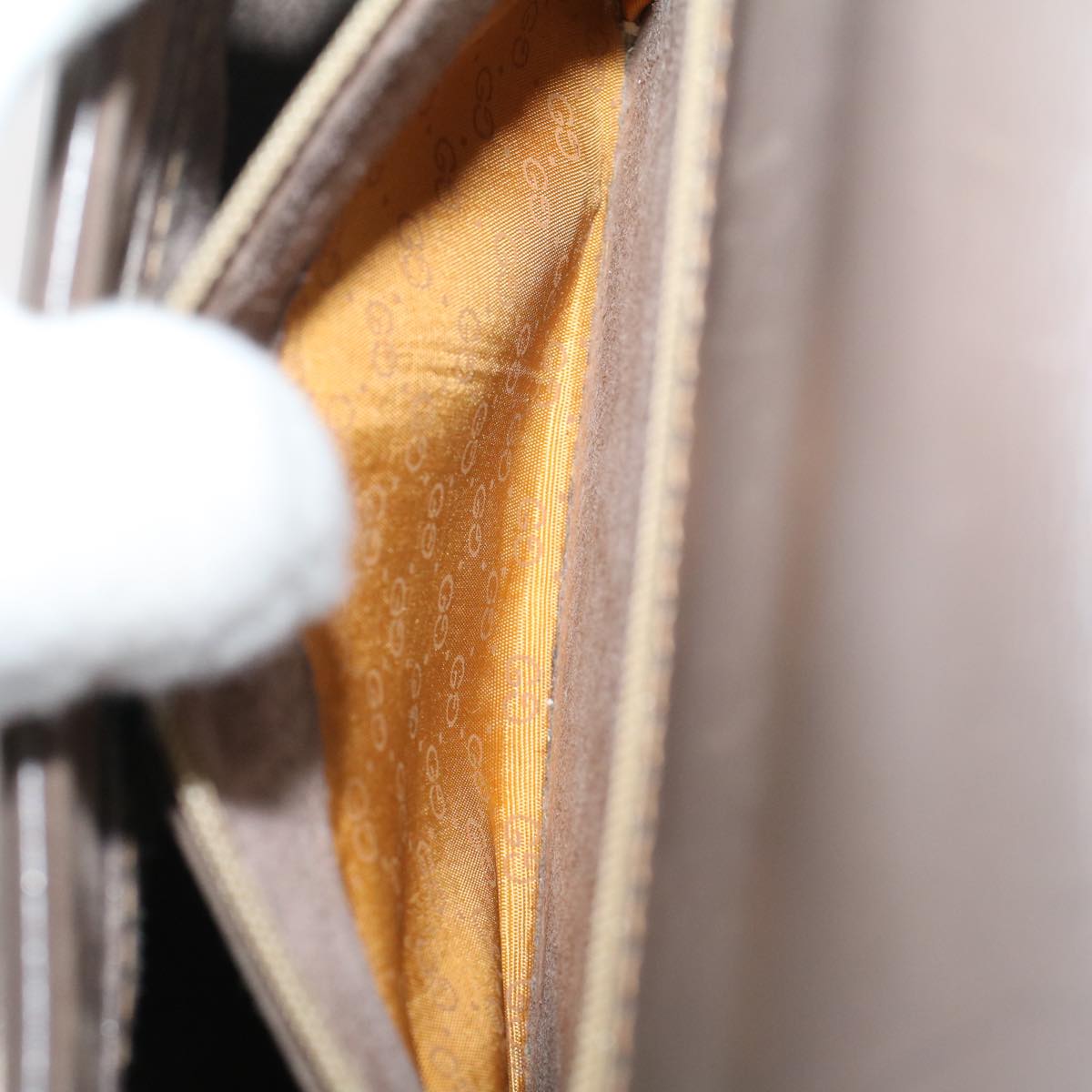 GUCCI Shoulder Bag Leather Gray ep1666