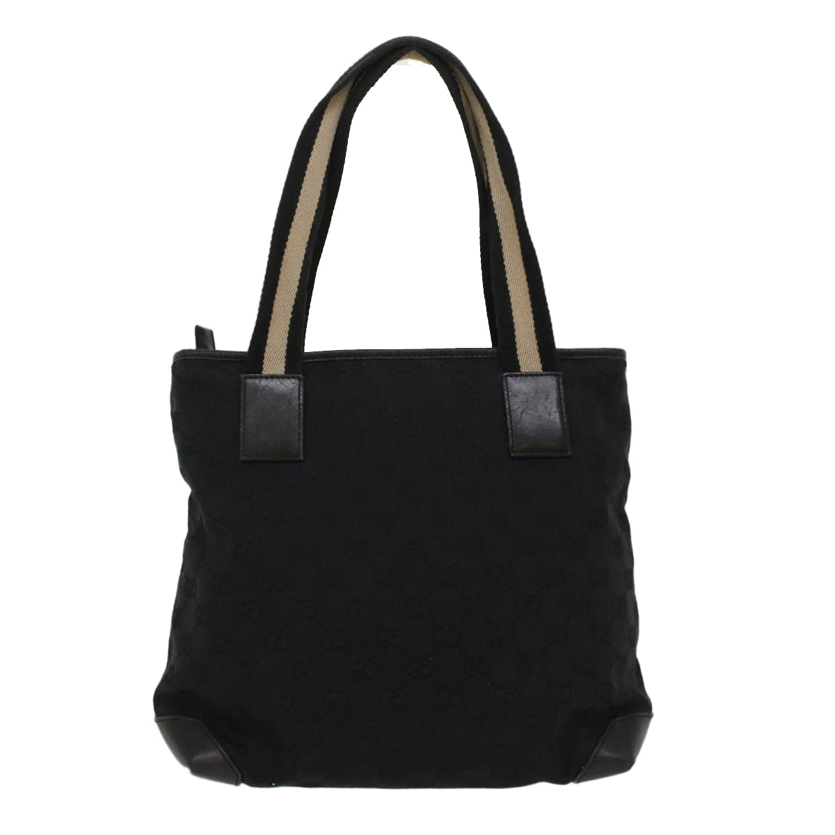 GUCCI GG Canvas Sherry Line Shoulder Bag Black White 019 0402 1705 ep1668