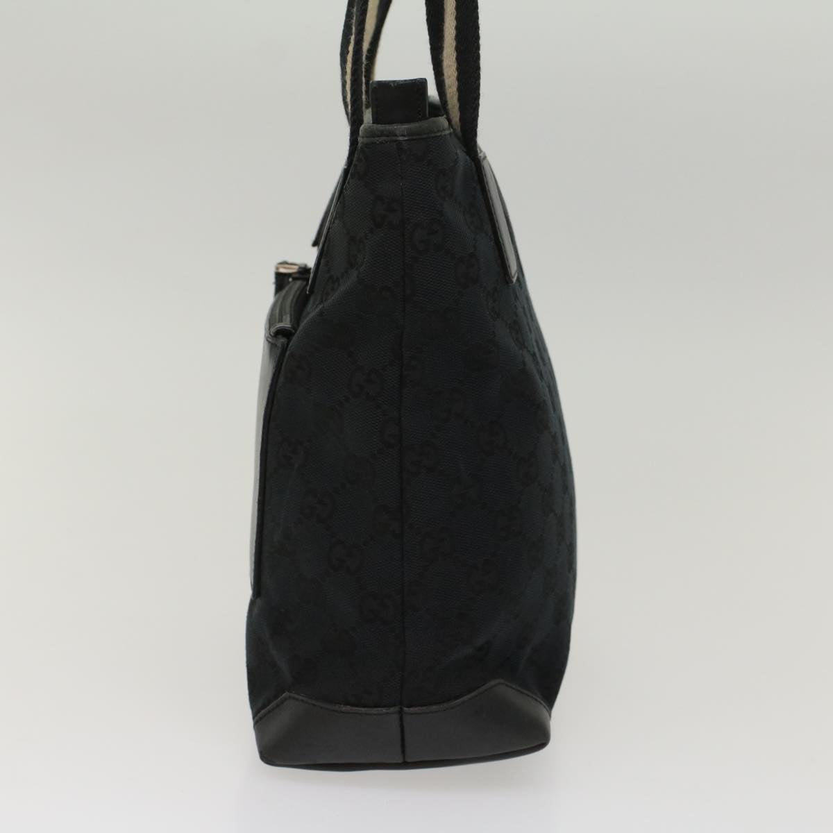 GUCCI GG Canvas Sherry Line Shoulder Bag Black White 019 0402 1705 ep1668