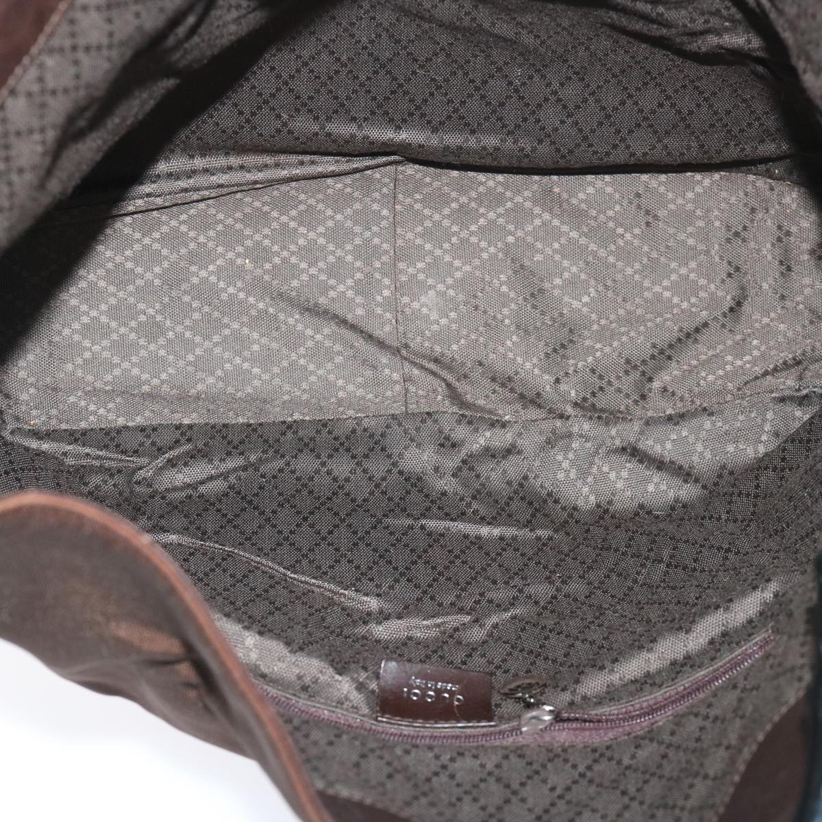 GUCCI Bamboo Shoulder Bag Nylon Brown 001 1577 1781 ep1693