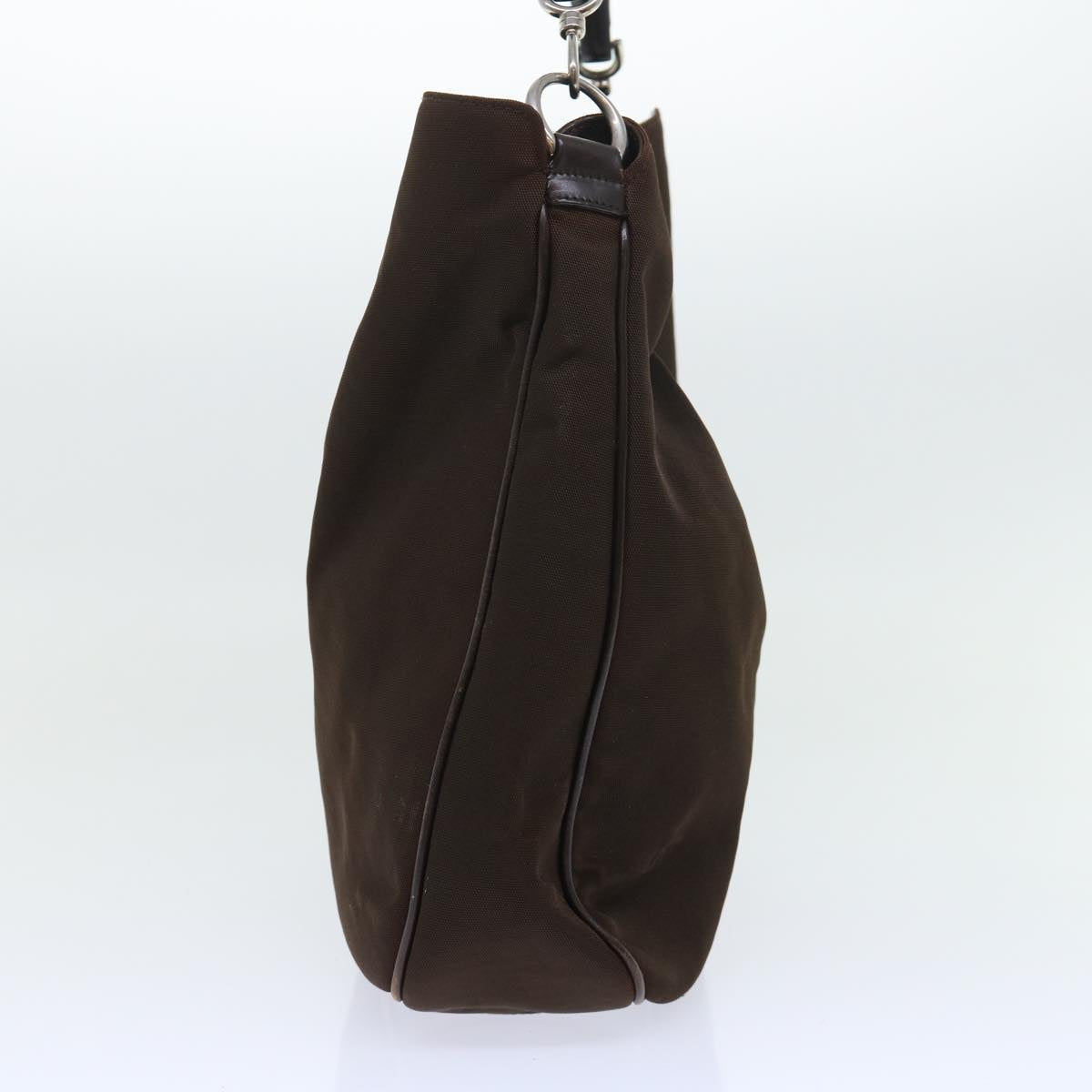 GUCCI Bamboo Shoulder Bag Nylon Brown 001 1577 1781 ep1693