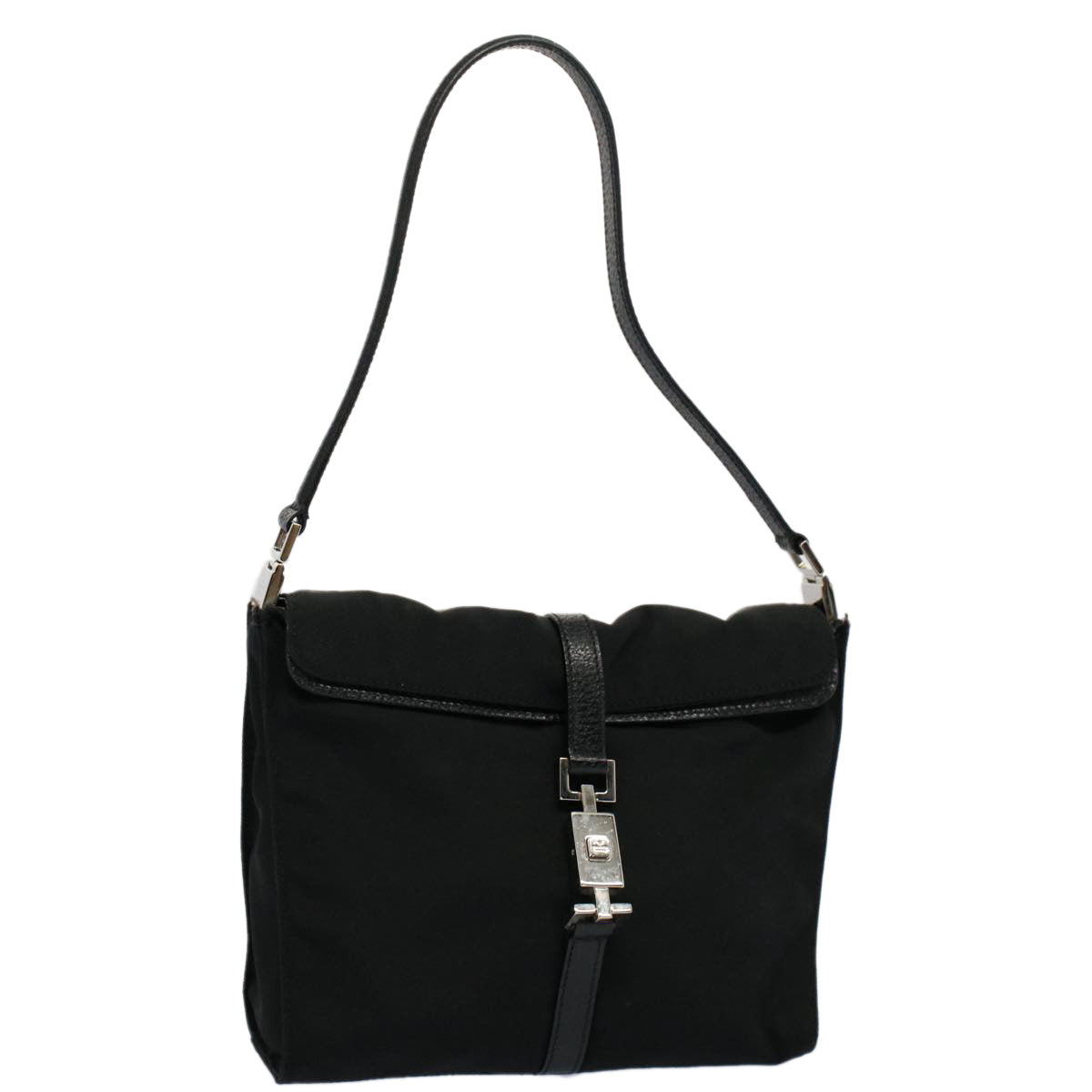 GUCCI Jackie Shoulder Bag Canvas Leather Black 001 3734 001998 ep1701