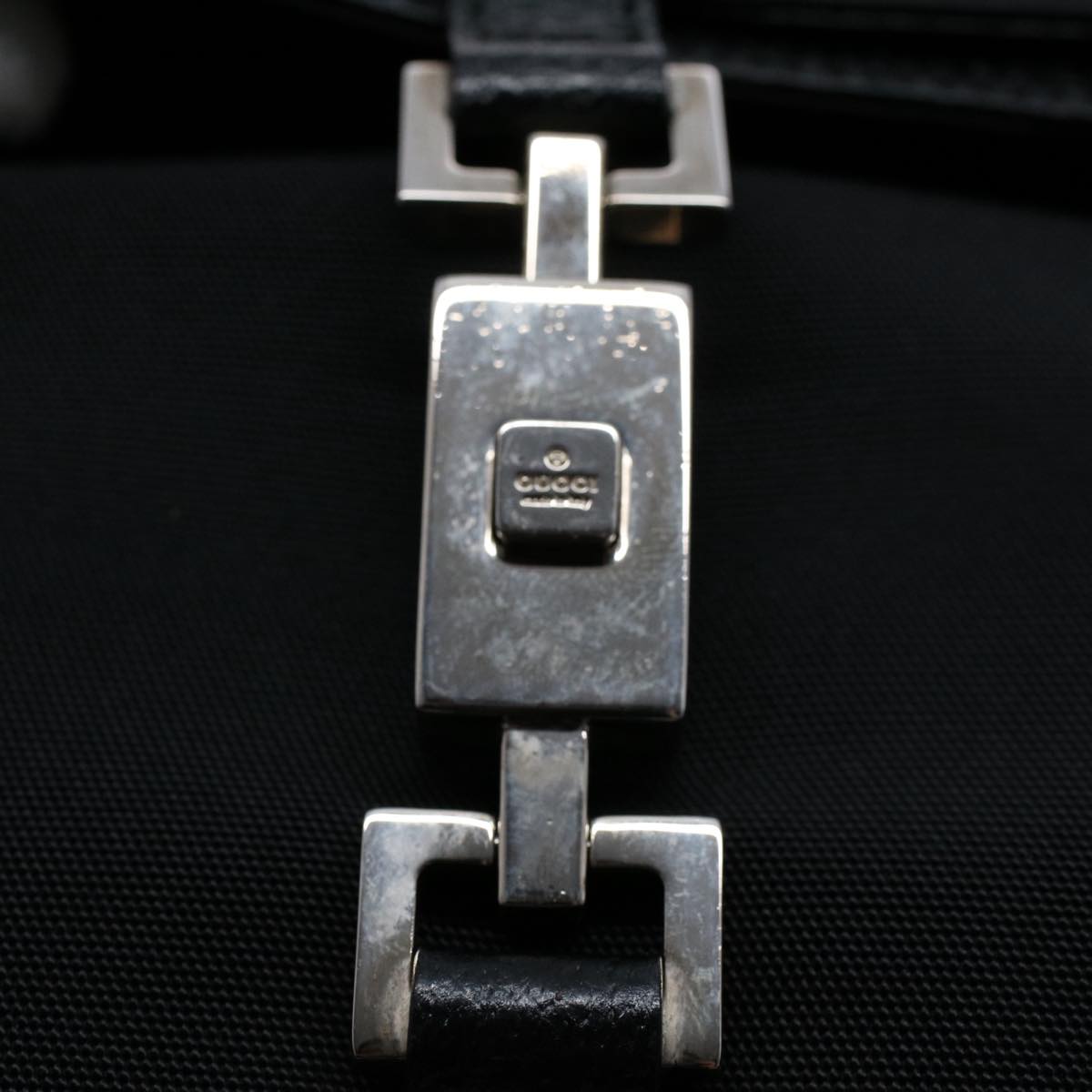 GUCCI Jackie Shoulder Bag Canvas Leather Black 001 3734 001998 ep1701