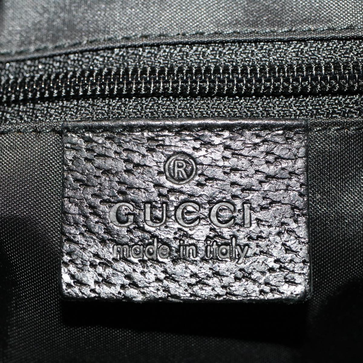 GUCCI Jackie Shoulder Bag Canvas Leather Black 001 3734 001998 ep1701