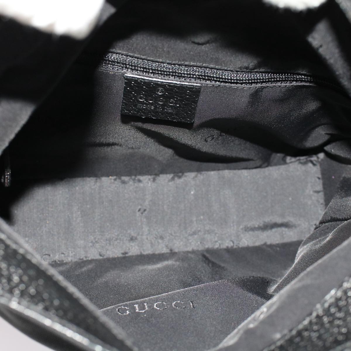 GUCCI Jackie Shoulder Bag Canvas Leather Black 001 3734 001998 ep1701
