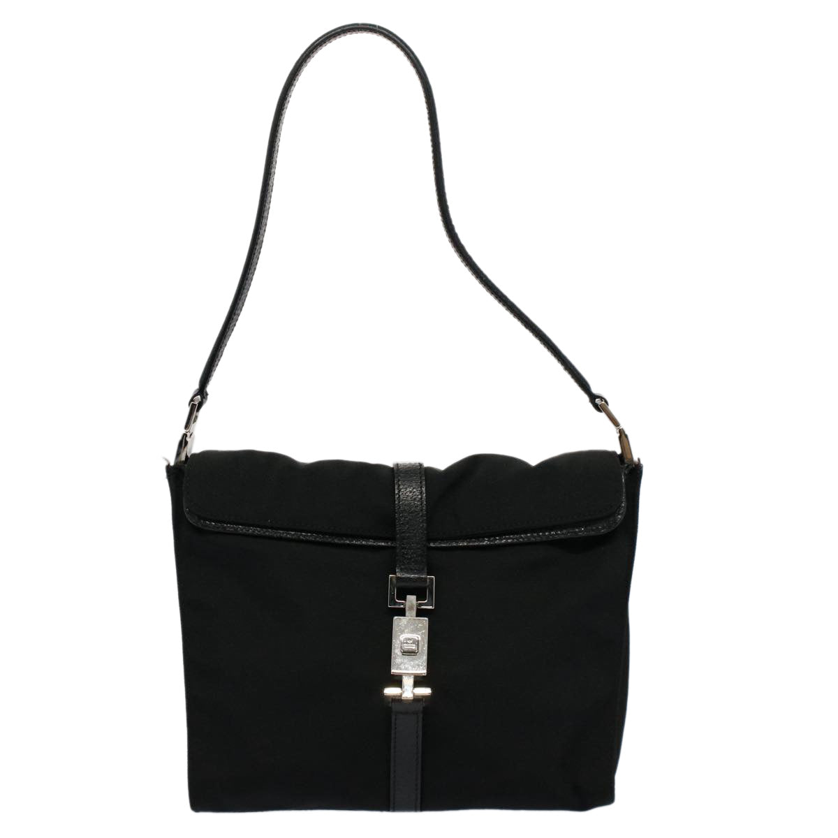 GUCCI Jackie Shoulder Bag Canvas Leather Black 001 3734 001998 ep1701