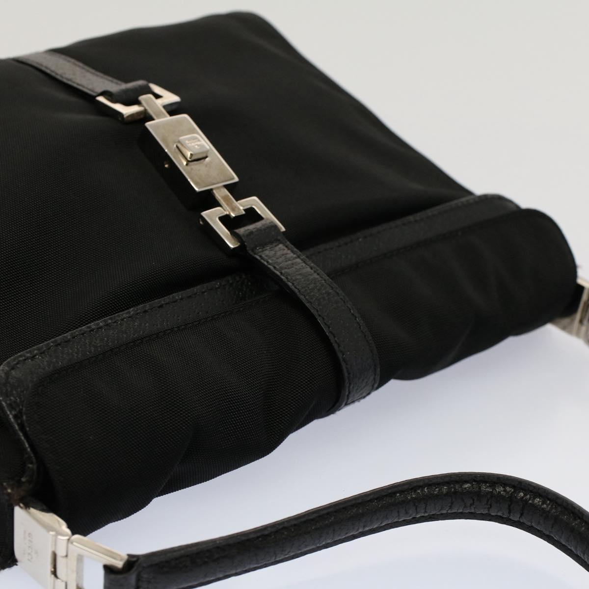 GUCCI Jackie Shoulder Bag Canvas Leather Black 001 3734 001998 ep1701