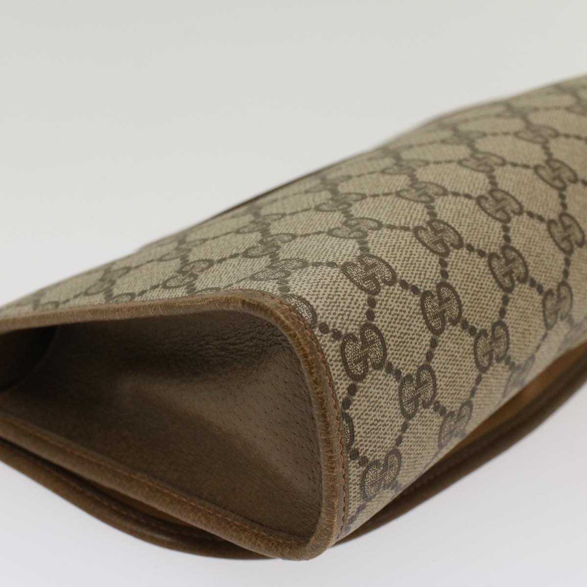 GUCCI GG Canvas Web Sherry Line Clutch Bag Beige Red Green 89 01 030 ep1704